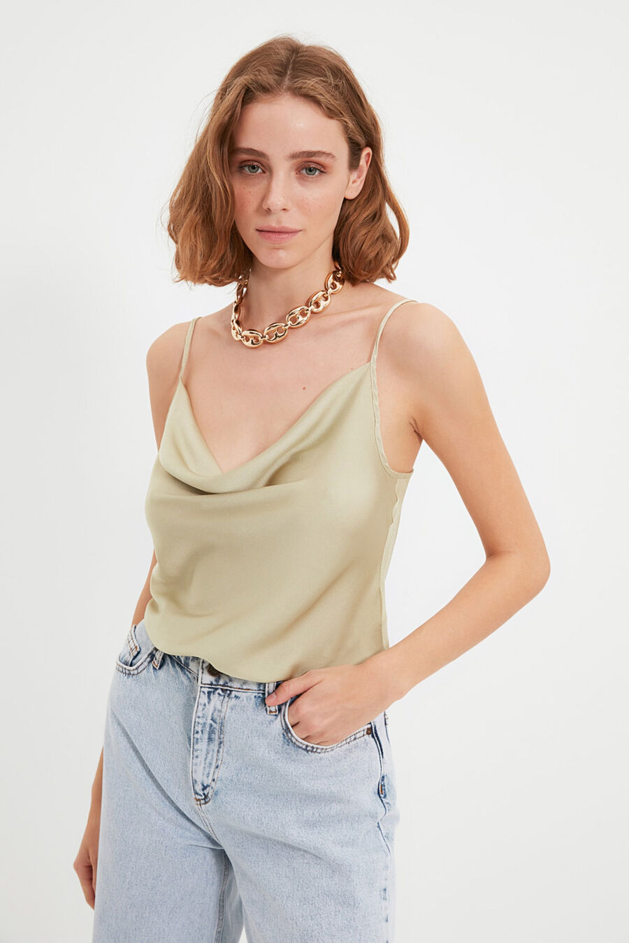 Top de tirantes satinado