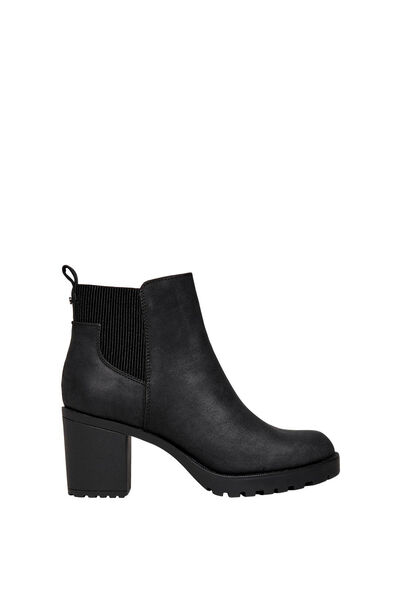 Springfield Chelsea style heeled boots black