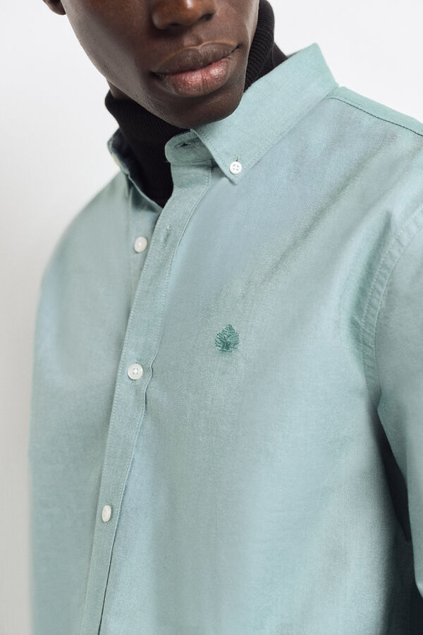 Springfield Camisa oxford verde