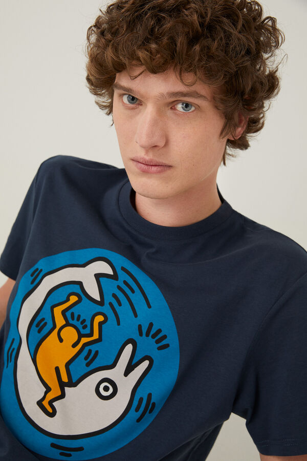 Springfield Camiseta Keith Haring azul medio