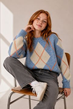 Name It Camisola jacquard gola redonda