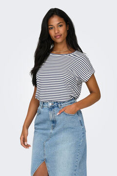 Only Camiseta de rayas de manga corta