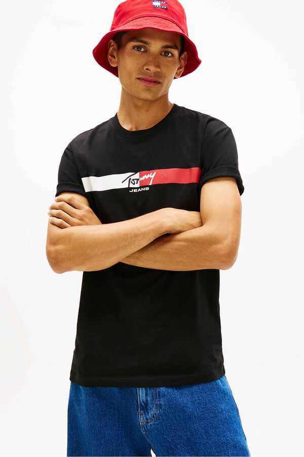 Tommy Jeans Regular fit short sleeve T-shirt black