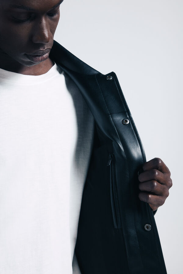 Springfield Blouson effet cuir noir