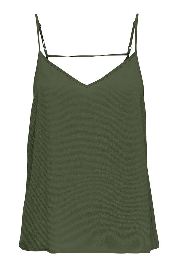 Only Top com al&ccedil;a fina verde