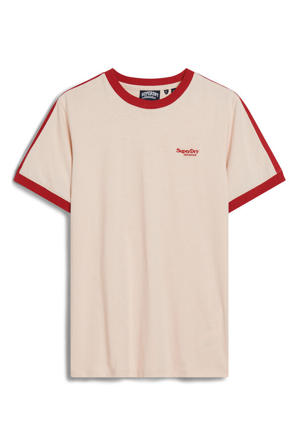 Springfield Retro-T-Shirt mit Essential-Logo braun