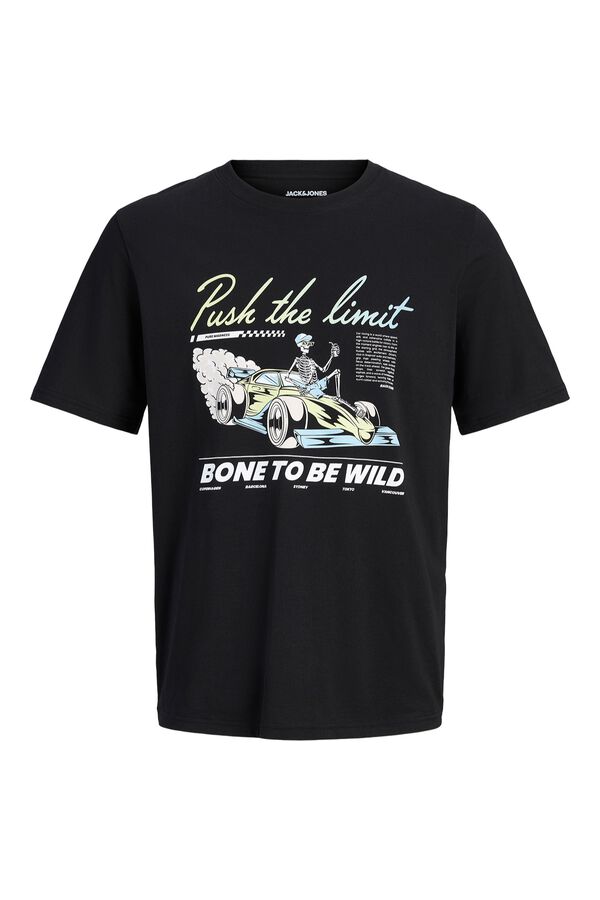 Jack & Jones PLUS Printed short sleeve T-shirt black