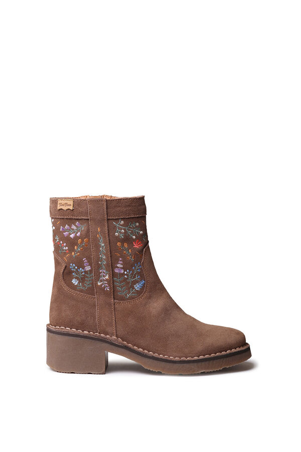 Toni Pons Split leather ankle boot  brown