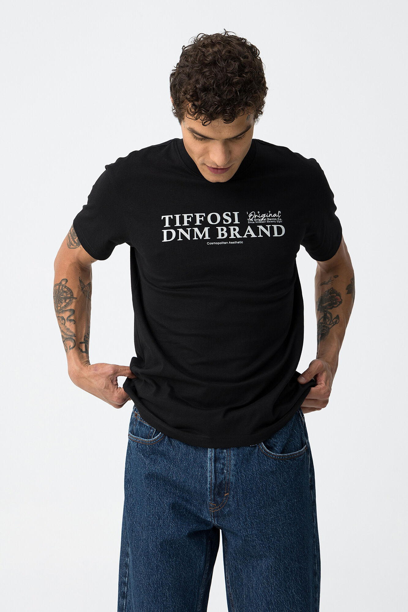 Tiffosi T-shirt de algod&atilde;o estampada