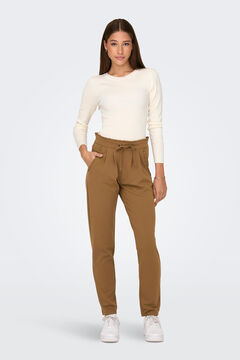 Springfield Stretch trousers with ruffle detail on the pockets silber