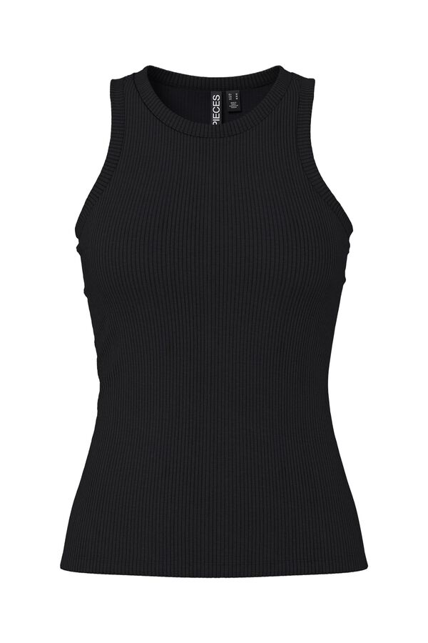 Pieces Camiseta b&aacute;sica tipo nadadora gris