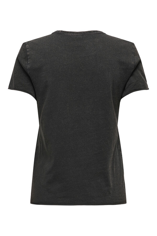 Only Printed short-sleeved T-shirt brown