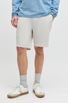 JJ REBEL Bermuda chino regular fit em linho