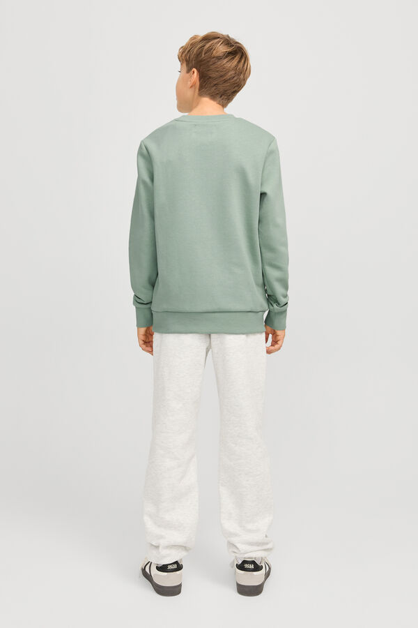 Jack & Jones Junior Sweatshirt estampado de corte regular verde