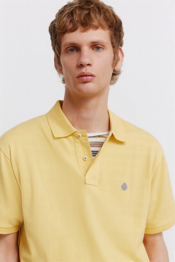 Springfield Basic Springfield regular fit polo shirt yellow