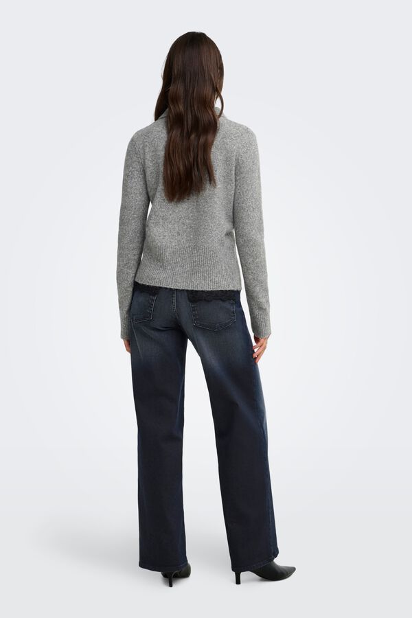 Only Zip fastening cardigan grey