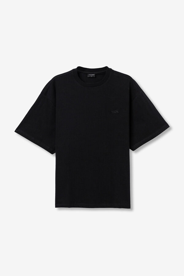 Tiffosi Young Camiseta Relaxed Con Logo TYCW black