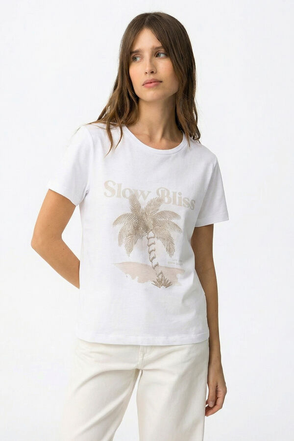 Tiffosi Printed T-shirt blanc