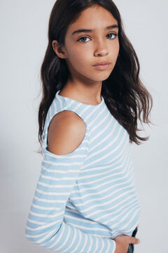 Springfield Kids Camiseta rib hombros descubiertos ni&ntilde;a