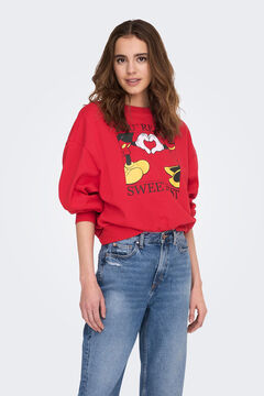 Springfield Sweatshirt Mickey Mouse vermelho