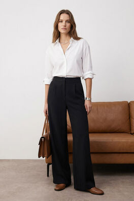 Pantalón sastre de pernera ancha