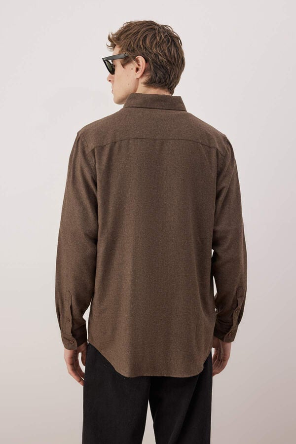 Trendyol Camisa de algod&oacute;n con cierre de botones beige