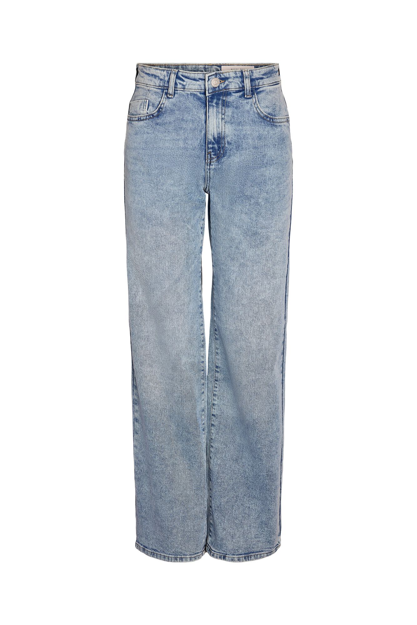 Noisy May High-Waist-Jeans mit weitem Bein