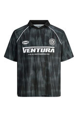 Jack & Jones Polo deportivo loose fit negro