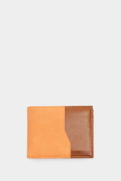 Springfield Textured faux-leather wallet brown