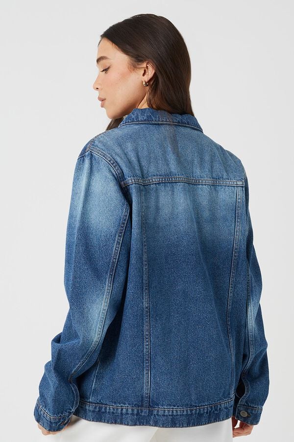 Brave Soul Cazadora vaquera oversize azul
