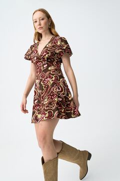 Tiffosi Vestido curto estampado