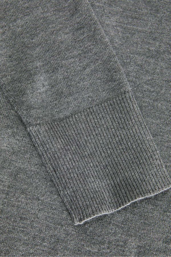 Jack & Jones Slim fit jersey-knit sweater grey