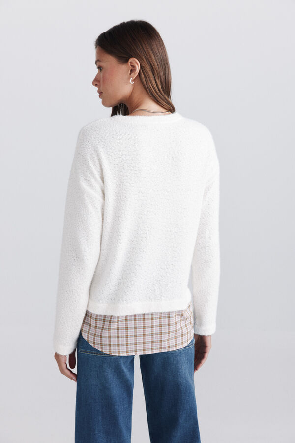 Springfield Fine two-material jumper white