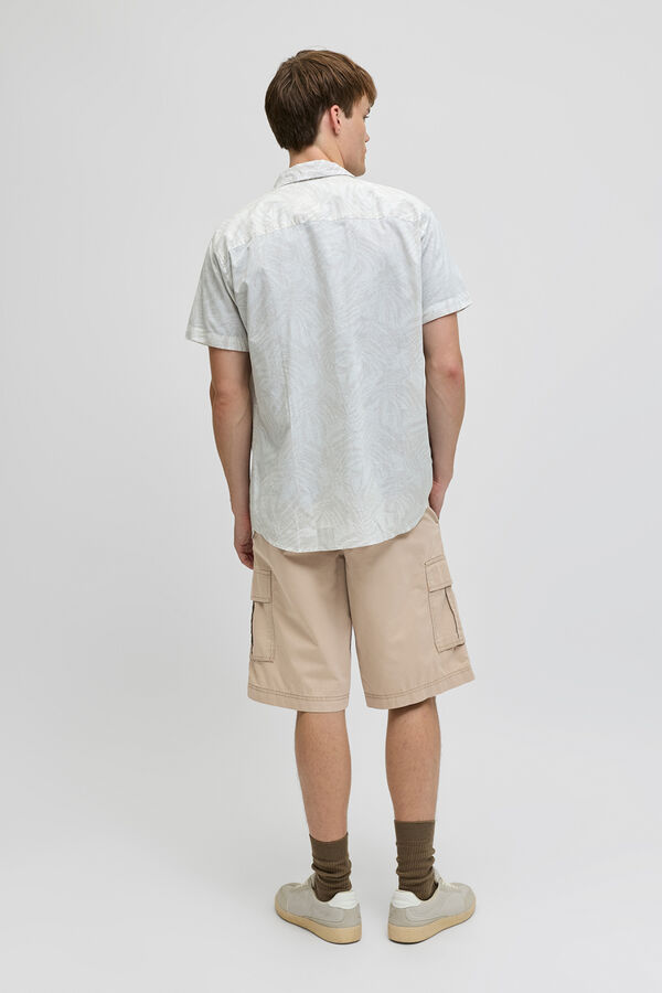 JJ REBEL Relaxed fit cargo Bermuda shorts grey