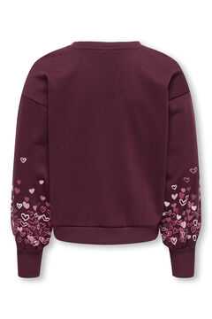 Only Girls Sweatshirt gola redonda floral