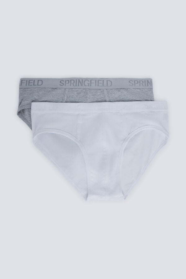 Springfield Pack of 2 essential briefs grey