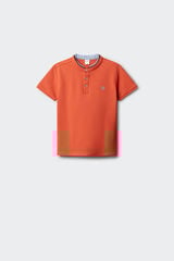 Springfield Kids Polo mao chambray ni&ntilde;o coral
