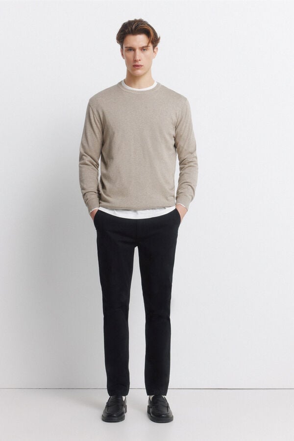 Springfield Skinny fit chinos black