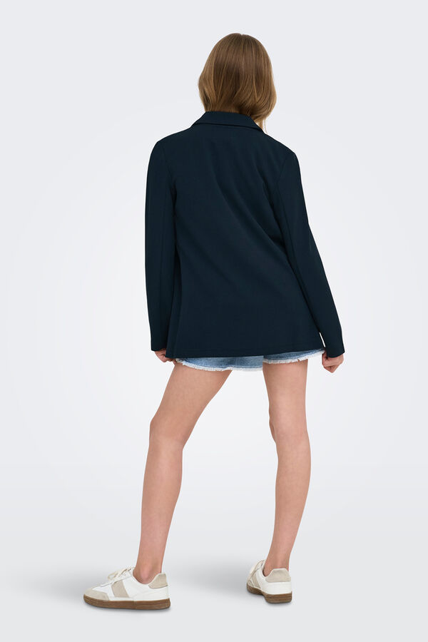 Only Girls Blazer fluida manga larga azul