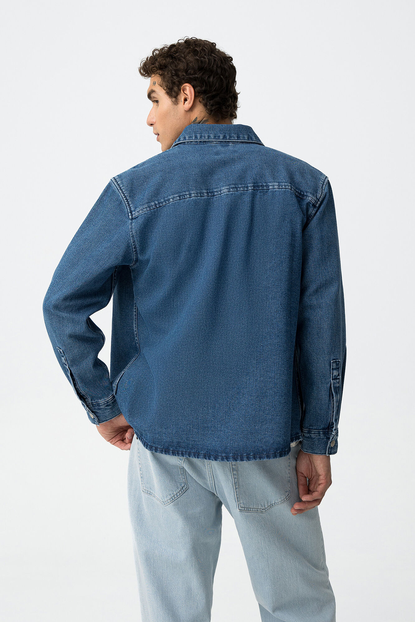 Oversized Denim Shirt | Shirts | SPF