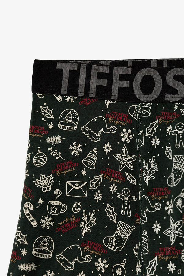 Tiffosi Boxers Estampados Navide&ntilde;os gris