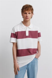 Springfield Colour block piqu&eacute; regular fit polo shirt