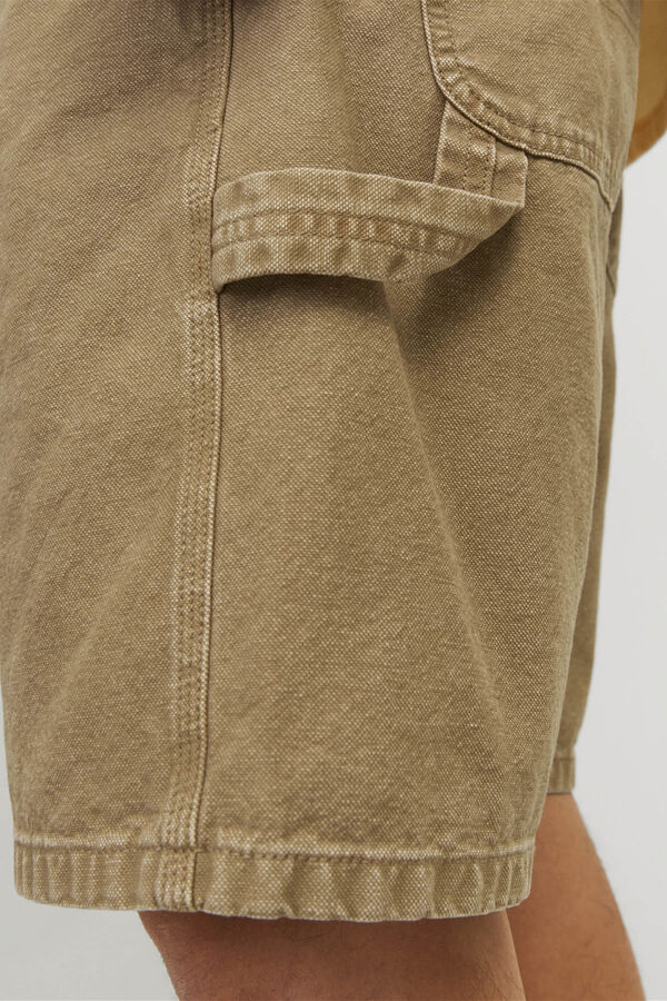 Springfield Pantalón corto de corte holgado marrón medio