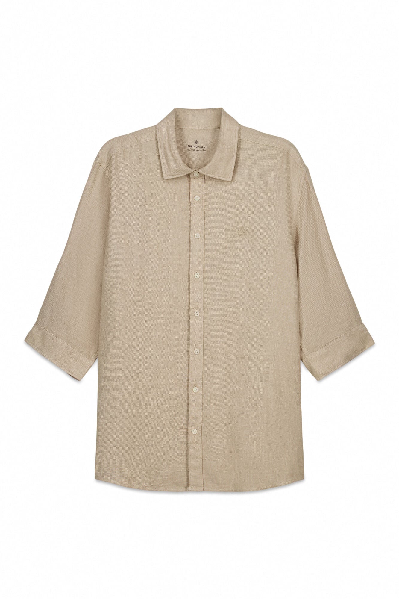 Springfield Camisa manga 3/4 em linho e viscose