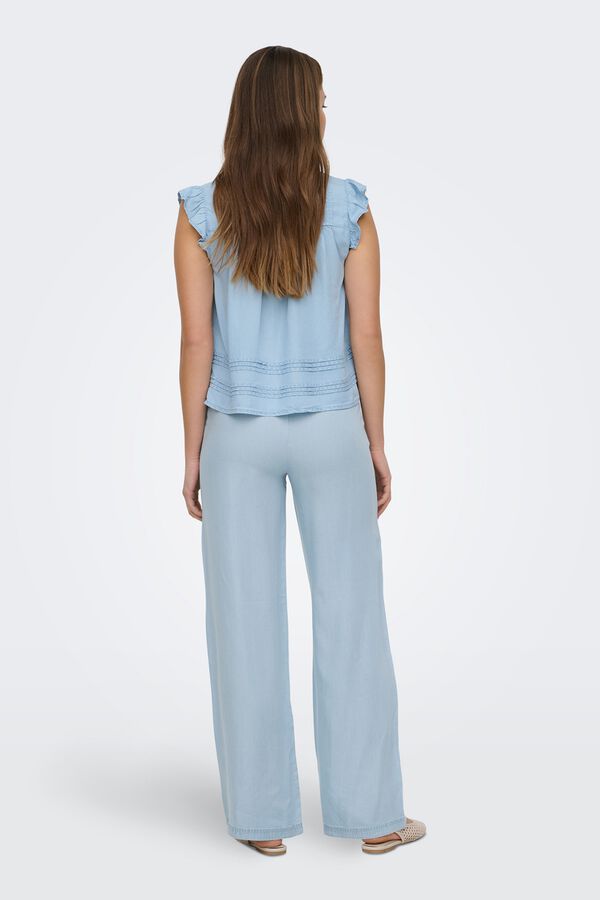 Only Cal&ccedil;a de tencel azul