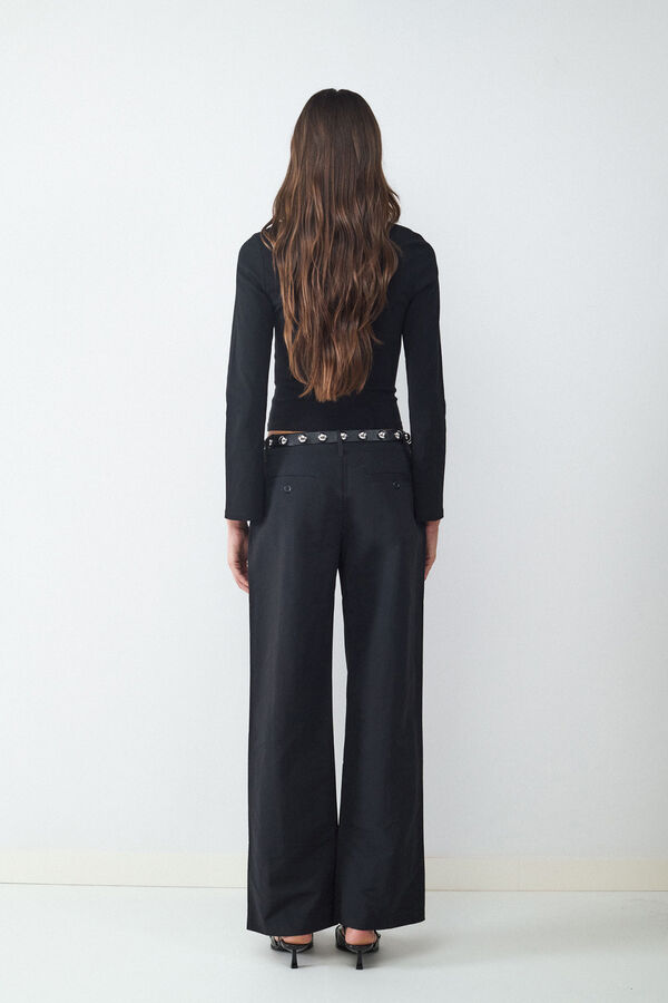 Balmohk Casaco justa com fecho-&eacute;clair preto