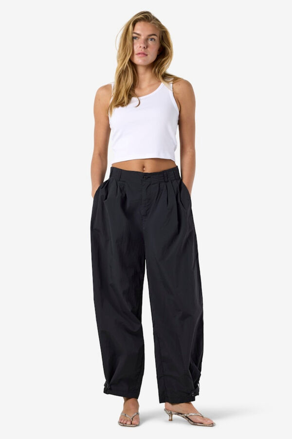 Noisy May Balloon long trousers with darts grey