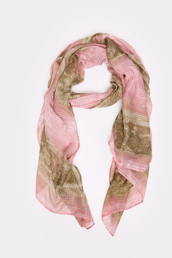 Springfield Tie dye scarf pink