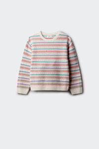 Springfield Kids Prugasti džemper za devojčice