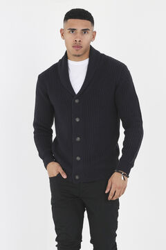 Springfield Knit cardigan with five buttons navy